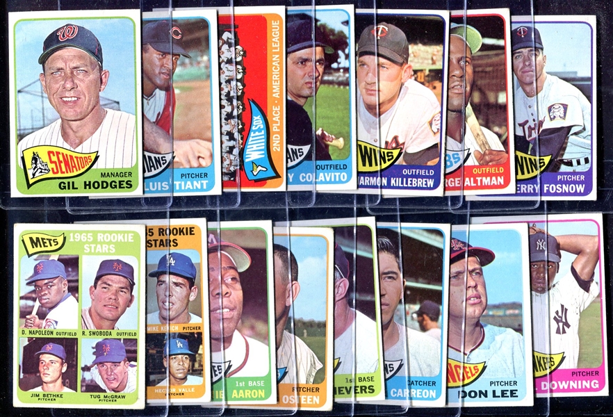 1965 Topps 15 Different Stars & High #s