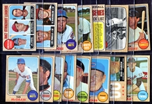 1968 Topps 15 Different HOFers & Listed Cards
