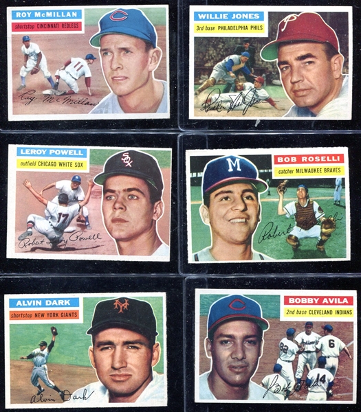1956 Topps 25 Different Nicer Condition Cards