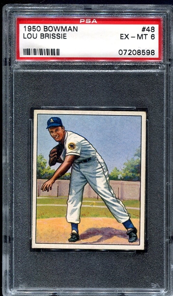 1950 Bowman #48 Low Brissie PSA 6