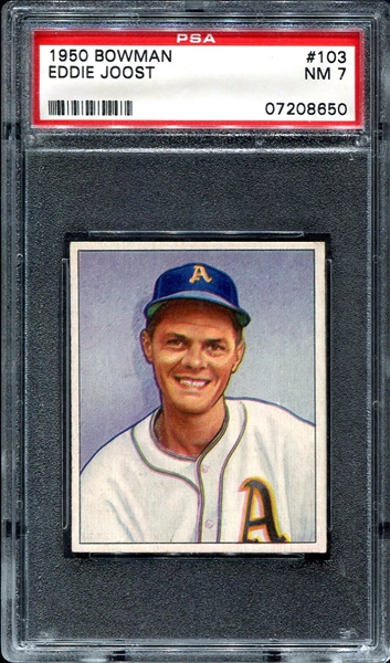 1950 Bowman #103 Eddie Joost PSA 7