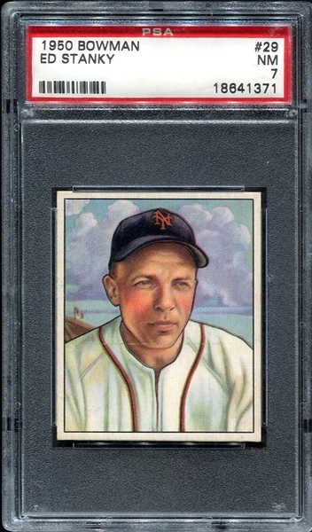 1950 Bowman #29 Ed Stanky PSA 7