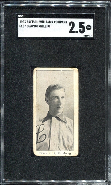 E107 Phillipi Pittsburg Pirates SGC 2.5 Highest Graded