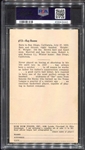 1952 Num Num Ray Boone with Tab PSA 4