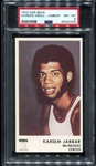 1972 Icee Bear Kareem Abdul-Jabbar PSA 8