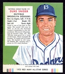 1955 Red Man #19NL Duke Snider with Tab Exmt