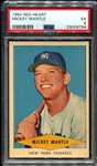 1954 Red Heart Mickey Mantle PSA 5