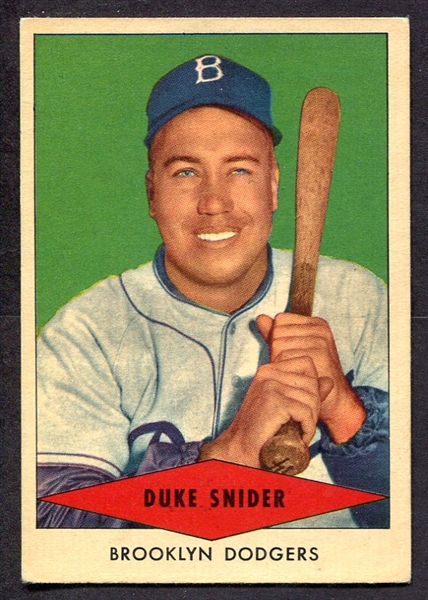 1954 Red Heart Duke Snider Brooklyn Dodgers