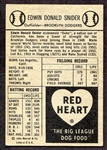 1954 Red Heart Duke Snider Brooklyn Dodgers