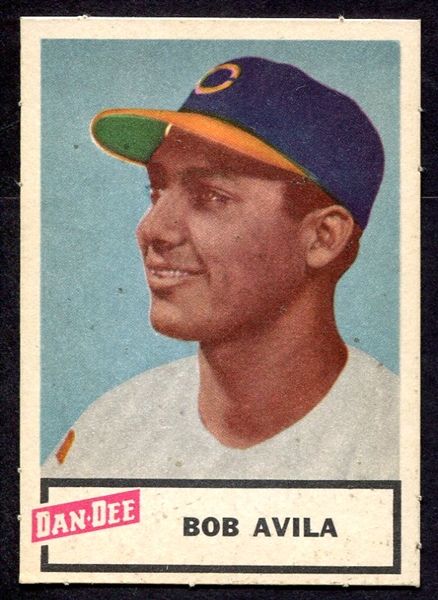 1954 Dan-Dee Bob Avila Cleveland Indians EX+