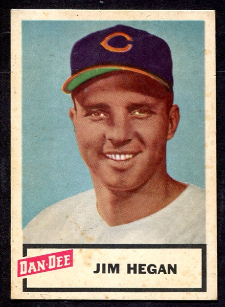 1954 Dan-Dee Jim Hegan Cleveland Indians EX