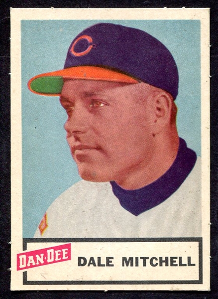 1954 Dan-Dee Dale Mitchell Cleveland Indians Ex+