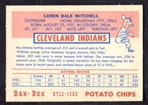 1954 Dan-Dee Dale Mitchell Cleveland Indians Ex+