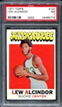 1971 Topps #100 Lew Alcindor PSA 7