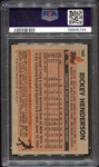 1983 Topps Rickey Henderson #180 PSA 9