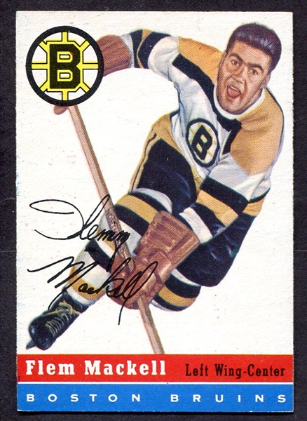 1954 Topps #36 Flem Mackell Boston Bruins Exmt