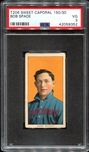 T206 Spade Cincinnati PSA 3 