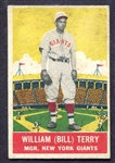 1933 DeLong Bill Terry New York Giants