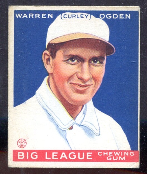 1933 Goudey #174 Warren Ogden Montreal Royals