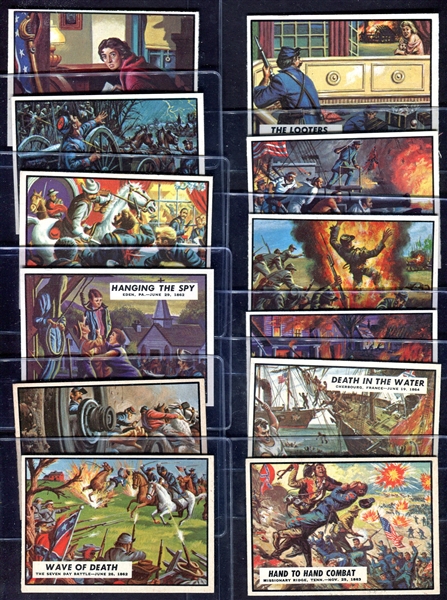 1962 Topps Civil War News 12 Diff. Exmt to Nrmt