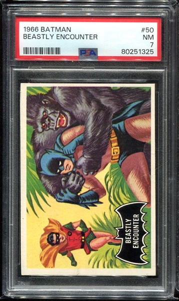 1966 Batman #50 Beastly Encounter PSA 7