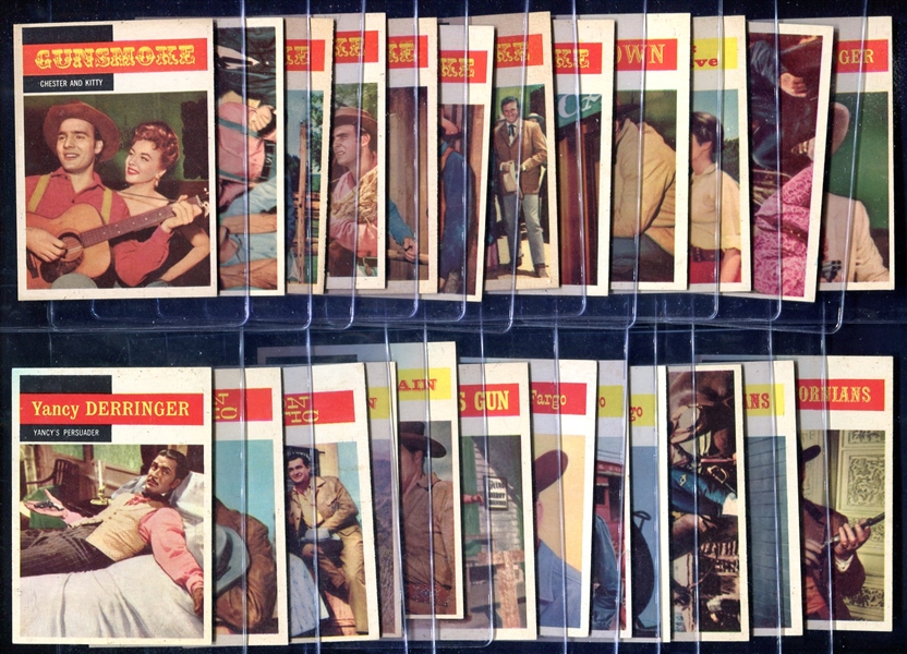 1958 Topps T.V. Westerns 24 Diff. Nrmt+/-