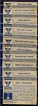 1954 Bowman U. S. Navy Victories 10 Diff. Most Nrmt