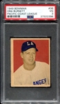 1949 PCL Bowman #36 Ora Burnett PSA 3