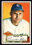 1952 Topps #66 Preacher Roe Red Back