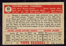 1952 Topps #97 Earl Torgeson Exmt
