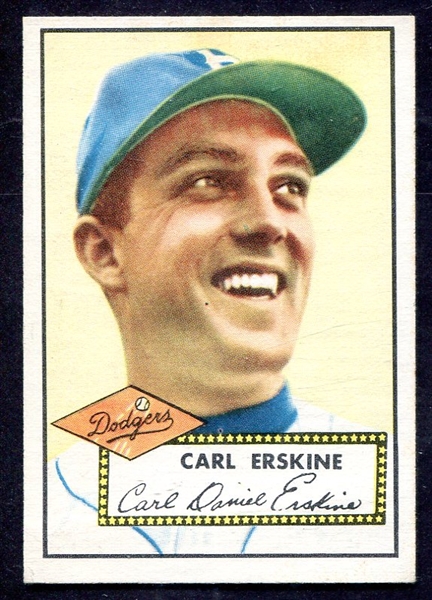 1952 Topps #250 Carl Erskine Exmt+