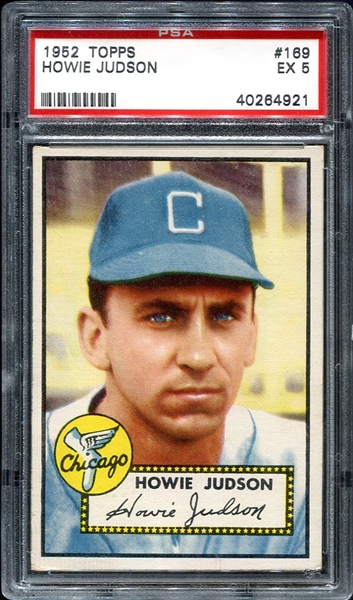 1952 Topps #169 Howie Judson PSA 5