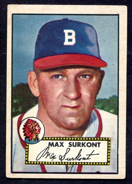1952 Topps #302 Max Surkont Boston Braves