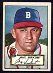 1952 Topps #302 Max Surkont Boston Braves