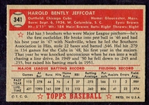 1952 Topps #341 Hal Jeffcoat EX+