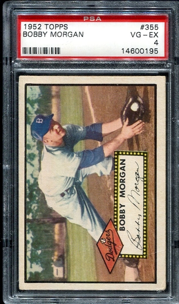 1952 Topps #355 Bobby Morgan PSA 4