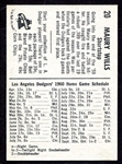 1960 Bell Brand Dodgers Maury Wills Nrmt