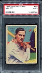 1935 Diamond Stars #50 Mel Ott PSA 3