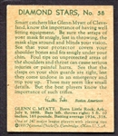 1935 Diamond Stars #58 Glenn Myatt EX