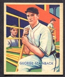 1935 Diamond Stars #52 George Stainback Nrmt
