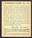 1935 Diamond Stars #52 George Stainback Nrmt