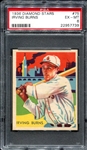1936 Diamond Stars #75 Irving Burns PSA 6