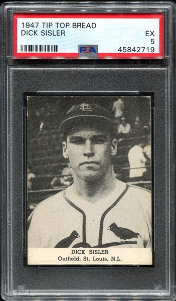 1947 Tip-Top Bread Dick Sisler PSA 5