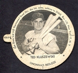 1954 Dixie Lids Ted Kluszewski Cincinnati Reds