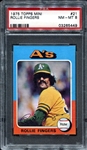 1975 Topps Mini #21 Rollie Fingers PSA 8