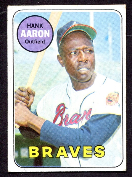 1969 Topps #100 Hank Aaron