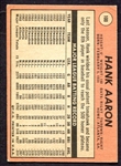 1969 Topps #100 Hank Aaron