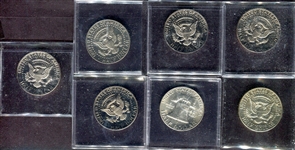 Kennedy Proof & BU Franklin Half Dollars