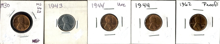 Uncirculated & Proof Lincoln Cents 1930-1962