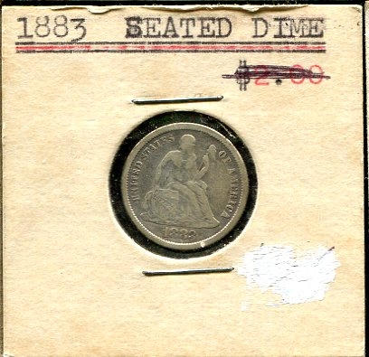 1883 Seated Liberty Dime